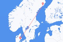 Vluchten van Aarhus naar Umeå