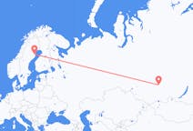 Flyg från Krasnojarsk till Skellefteå