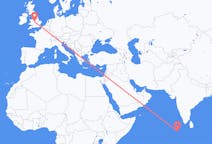 Flights from Malé, Maldives to Birmingham, England