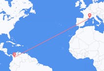 Flyreiser fra Medellín, Colombia til Marseille, Frankrike
