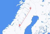 Vluchten van Gällivare naar Östersund