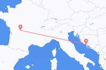 Flights from Limoges to Split