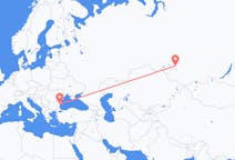 Flyrejser fra Novosibirsk, Rusland til Varna, Bulgarien