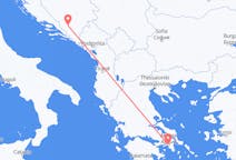 从雅典飞往莫斯塔爾的航班