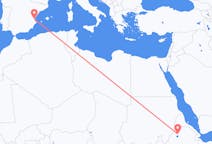 Flyreiser fra Gonder, Etiopia til Valencia, Spania