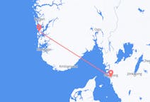 Vols depuis la ville de Göteborg vers la ville de Stord (île)