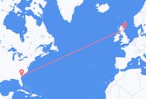 Flyreiser fra Hilton Head Island, USA til Aberdeen, Skottland