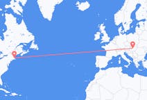 Flights from from Boston to Budapest