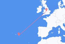 Flights from Ponta Delgada, Portugal to Birmingham, the United Kingdom