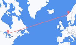 Flights from Sault Ste. Marie to Kristiansund