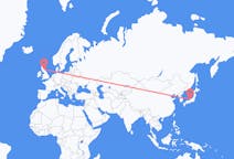 Flyg från Komatsu, Ishikawa, Japan till Edinburgh, Skottland