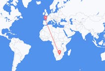 Flyg från Gaborone, Botswana till Santander, Spanien