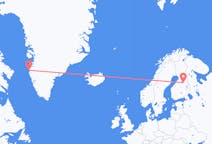 Flyreiser fra Sisimiut, Grønland til Kajana, Finland