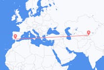 Flyrejser fra Osj, Kirgisistan til Sevilla, Spanien