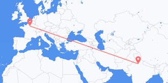 Flyreiser fra India til Frankrike