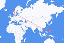 Flights from Koror, Palau to Oslo, Norway