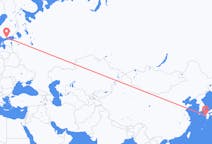 Flyg från Nagasaki, Japan till Helsingfors, Finland