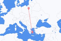 Flüge von Plaka, Milos, Griechenland nach Warschau, Polen