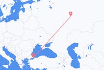 Flyreiser fra Kazan, Russland til Istanbul, Tyrkia