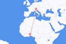 Flyg från Lomé, Togo till Bologna, Italien