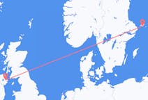 Vluchten van Mariehamn naar Belfast