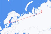 Vols depuis la ville de Norilsk vers la ville de Stockholm