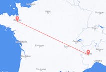 Flights from Rennes, France to Turin, Italy