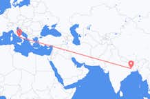 인도 두르가푸르에서 출발해 이탈리아 나폴리로(으)로 가는 항공편
