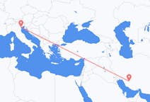 Flyreiser fra Shiraz, Iran til Venezia, Italia