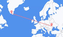 Flyrejser fra Narsaq, Grønland til Iași, Rumænien