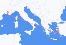 Fly fra Leros til Marseille