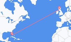 Loty z Key West, Stany Zjednoczone do Glasgow, Szkocja