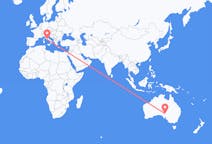 Flyreiser fra Olympic Dam, Australia til Roma, Italia