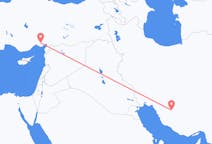 Flyreiser fra Shiraz, Iran til Adana, Tyrkia