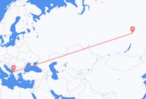 ตั๋วเครื่องบินจากเมืองVitim, Sakha Republicไปยังเมืองติรานา