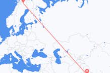 Vluchten van New Delhi, India naar Kiruna, Zweden
