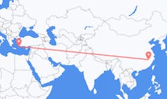 Flyg från Shangrao, Kina till Rhodes, England, Grekland