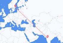 Flyrejser fra Aurangabad, Indien til Stockholm, Sverige