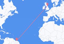 Flights from from Paramaribo to Newcastle upon Tyne
