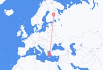 Flights from Joensuu, Finland to Heraklion, Greece