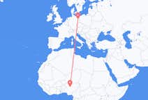 Flyg från Kaduna, Nigeria till Berlin, Maryland, Tyskland