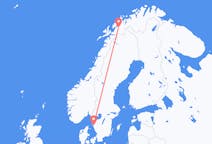 Vluchten van Andselv, Noorwegen naar Göteborg, Zweden