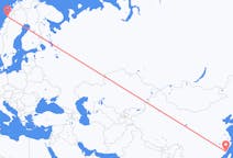 Flüge von Fuzhou, China nach Bodø, Norwegen
