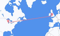 Flyreiser fra Milwaukee, USA til Cardiff, Wales