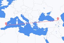 出发地 格鲁吉亚出发地 第比利斯目的地 西班牙阿利坎特的航班
