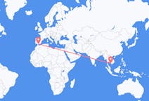 越南出发地 富國島飞往越南目的地 Malaga的航班