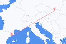 Flights from Poprad in Slovakia to Barcelona in Spain