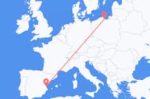 Flyreiser fra Valencia, til Gdansk