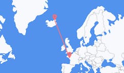 Loty z Thorshofn, Islandia do Nantes, Francja