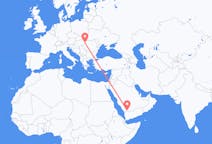 Flyreiser fra Najran, Saudi-Arabia til Oradea, Romania